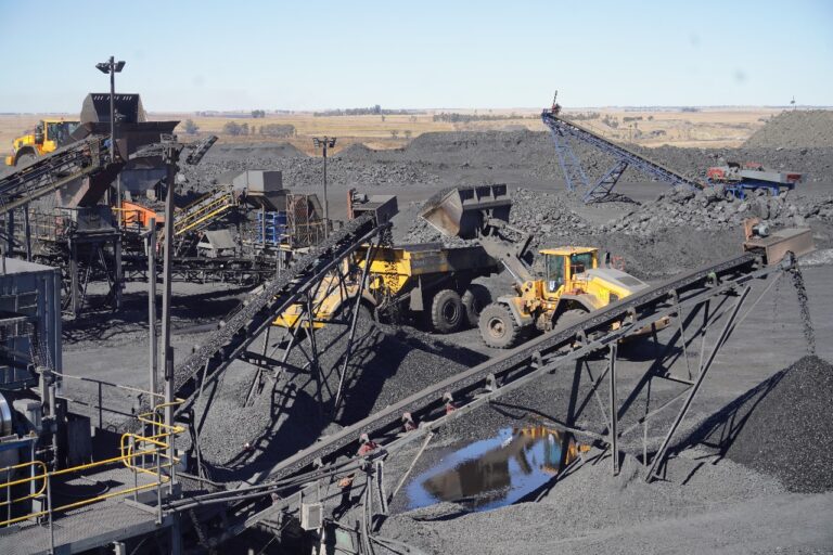 Showing off the Plantcor mining wash plant in Brakfontein