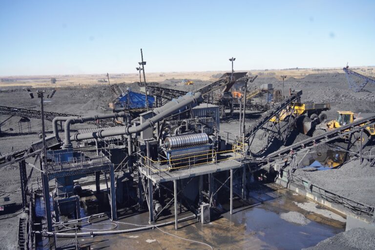 Showing off the Plantcor mining wash plant in Brakfontein